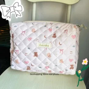 Bolsas de cosméticos de gran capacidad para mujer.