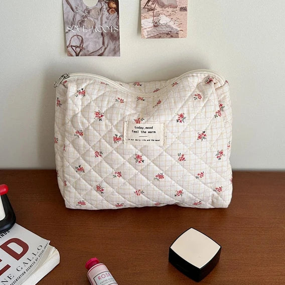 Bolsas de cosméticos de gran capacidad para mujer.