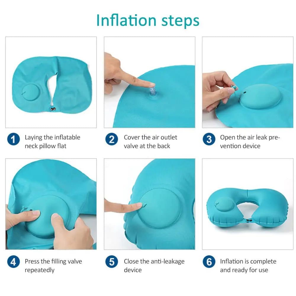 Almohada Inflable de Viaje para Cuello