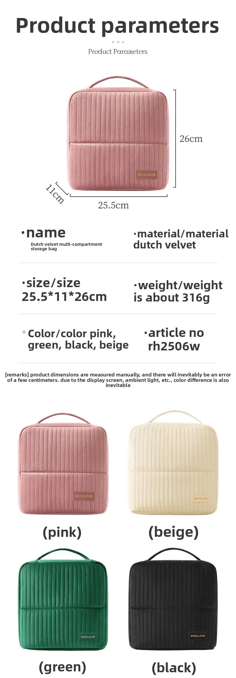 Cosmetiquer para Viaje con Compartimentos
