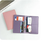 Funda para Pasaporte de Viaje en PU | Porta Pasaporte con Ranuras para Tarjetas y Billetes