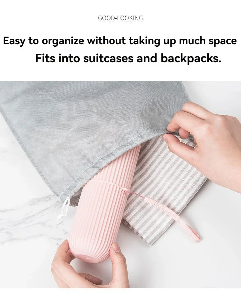 Estuche Protector Portátil para Pasta de Dientes y Cepillo
