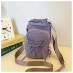 Nueva Bolsa Ligera para Teléfono Móvil, para Mujer, Deportiva, para Ciclismo, con Porta Botella de Agua, para Viajes, Diseño con Nudos