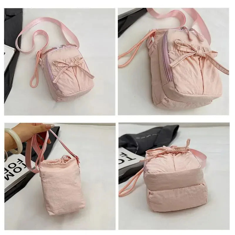 Nueva Bolsa Ligera para Teléfono Móvil, para Mujer, Deportiva, para Ciclismo, con Porta Botella de Agua, para Viajes, Diseño con Nudos