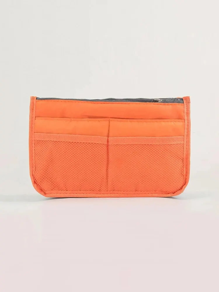 Bolsa de Maquillaje Multifuncional de Gran Capacidad | Doble Cremallera y Múltiples Bolsillos