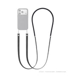 Correa Magnética Tejida Oficial de Alta Gama para iPhone 17 16 15 Pro Max 17 Air, Correa Cruzada Antipérdida para Teléfono Apple