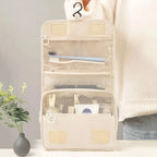 Bolsa de maquillaje de viaje de alta calidad, organizador de artículos de tocador impermeable, Neceser para mujer, bolsa de lavado con gancho para baño, bolsa de almacenamiento de maquillaje con gancho