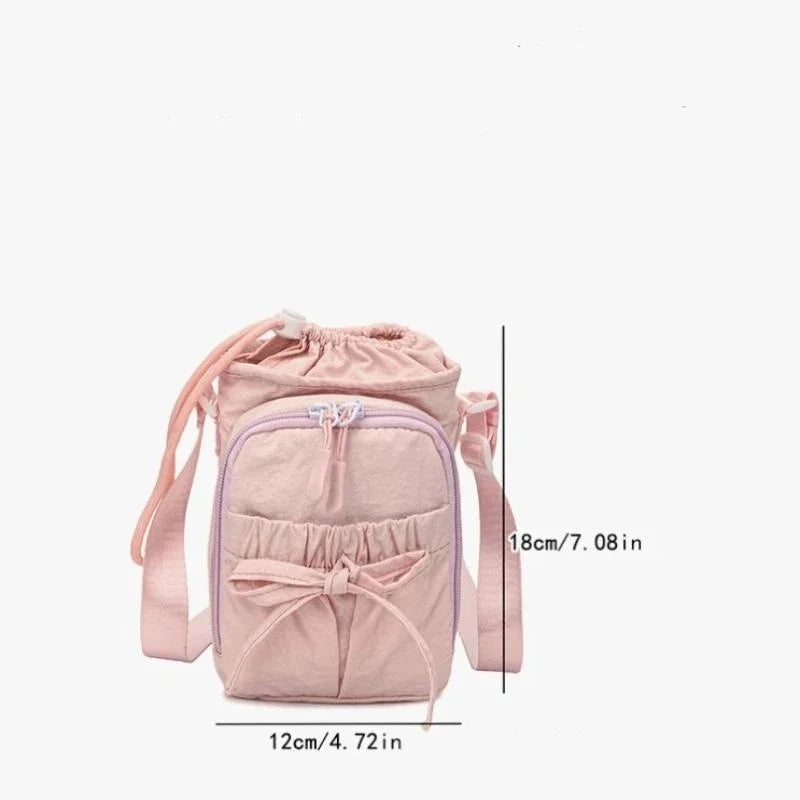 Nueva Bolsa Ligera para Teléfono Móvil, para Mujer, Deportiva, para Ciclismo, con Porta Botella de Agua, para Viajes, Diseño con Nudos