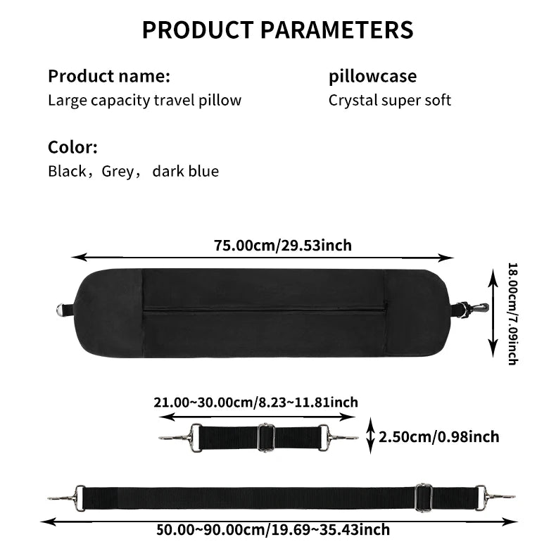 Almohada de Viaje para Cuello con Compartimento para Ropa