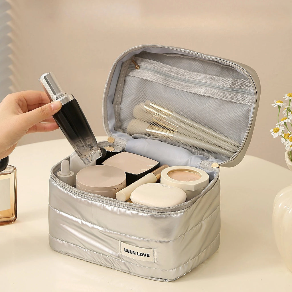 Bolsa de cosméticos de gran capacidad, nueva bolsa de aseo de viaje.