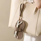 Bolsa de gafas de cuero PU con patrón de lichi suave, estuche Retro para gafas de sol, estuche portátil con marco para miopía, almacenamiento Simple para gafas