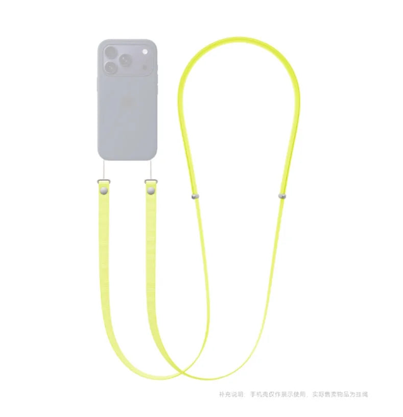 Correa Magnética Tejida Oficial de Alta Gama para iPhone 17 16 15 Pro Max 17 Air, Correa Cruzada Antipérdida para Teléfono Apple