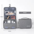 Neceser plegable, organizador, almacenamiento colgante, estuche de maquillaje para baño, bolsa de cosméticos, viaje para viajes de negocios