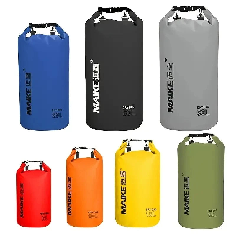 Mochila Seca Impermeable PVC | Kayak, Rafting y Natación | 5L, 10L y 15L