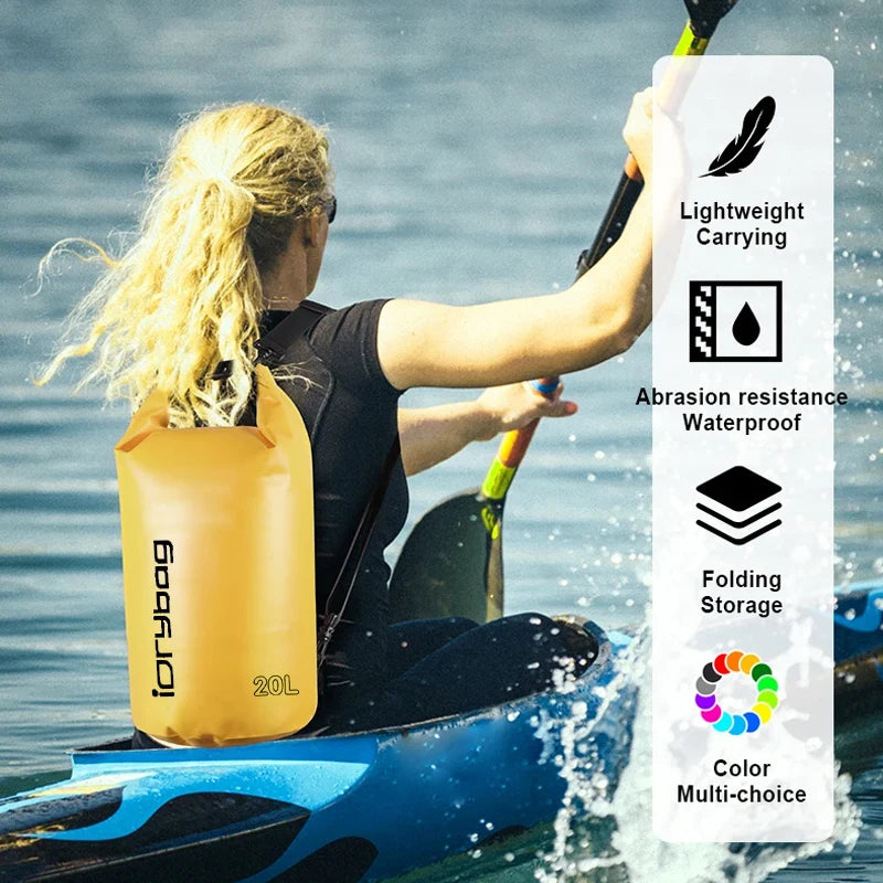 Bolsa Seca Impermeable Idrybag | Kayak, Rafting y Natación | 2L a 20L | 10 Colores