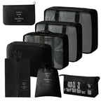 Conjunto de viaje, bolsas de almacenamiento, cubos de embalaje, dormitorios para estudiantes, bolsas de clasificación de ropa, artículos de tocador digitales, bolsa organizadora de zapatos