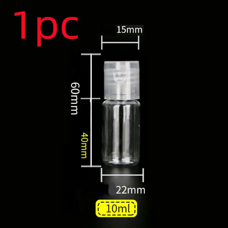 Botella de viaje de silicona portátil, almacenamiento de cosméticos