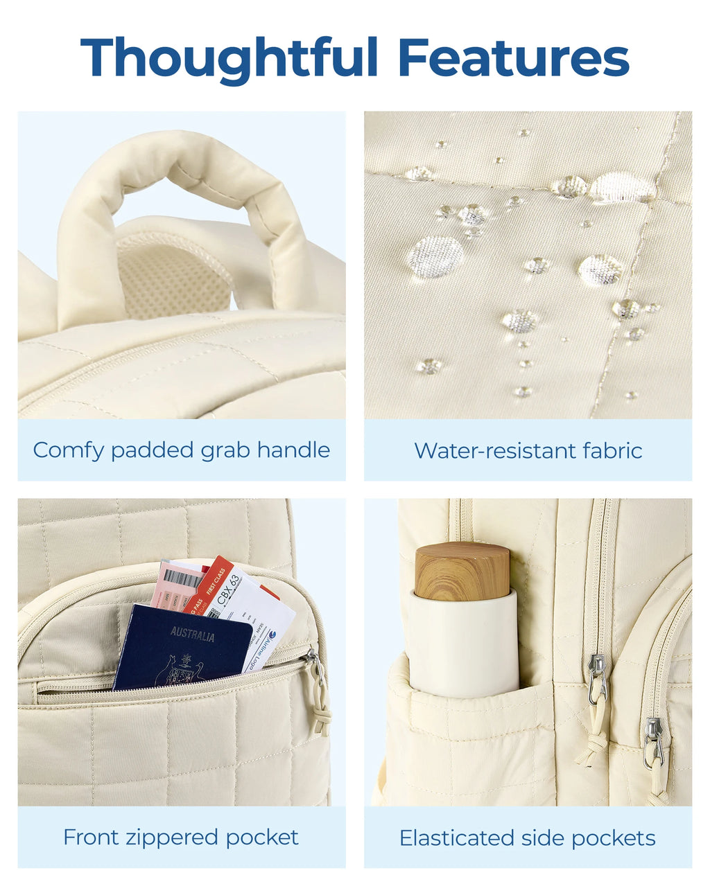 BAGSMART-mochilas informales para ordenador portátil para mujer
