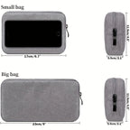 Bolsa de almacenamiento de accesorios digitales a prueba de agua, bolsa organizadora de viaje portátil.