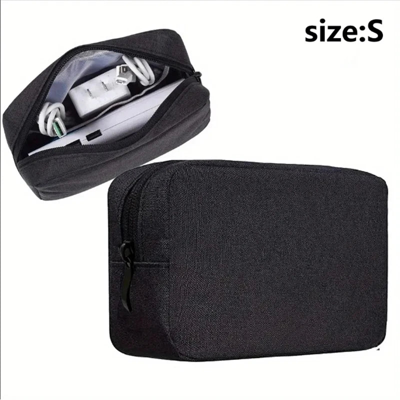 Bolsa de almacenamiento de accesorios digitales a prueba de agua, bolsa organizadora de viaje portátil.