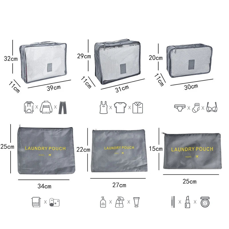 Bolsa de almacenamiento de viaje, Maleta de gran capacidad, almacenamiento de equipaje.
