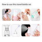 Kit de Botellas de Viaje Reutilizables