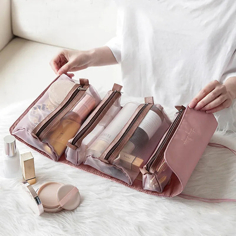 Bolsa de cosméticos 4 en 1 para mujer