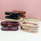 Bolsa de maquillaje y baño de PVC de cuero PU multicolor personalizada con gran capacidad impermeable