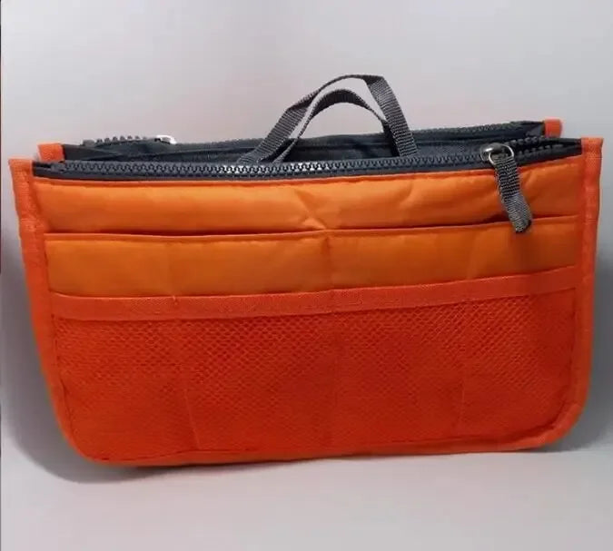 Bolsa de Maquillaje Multifuncional de Gran Capacidad | Doble Cremallera y Múltiples Bolsillos