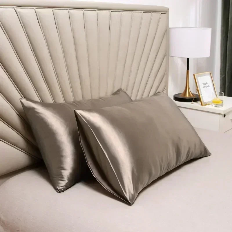 Funda de almohada de seda de morera 100% Natural, funda de almohada de seda Real para proteger la piel del pelo, funda de almohada personalizada de cualquier tamaño