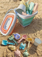 Set de Juguetes para Playa con Cubeta Plegable |