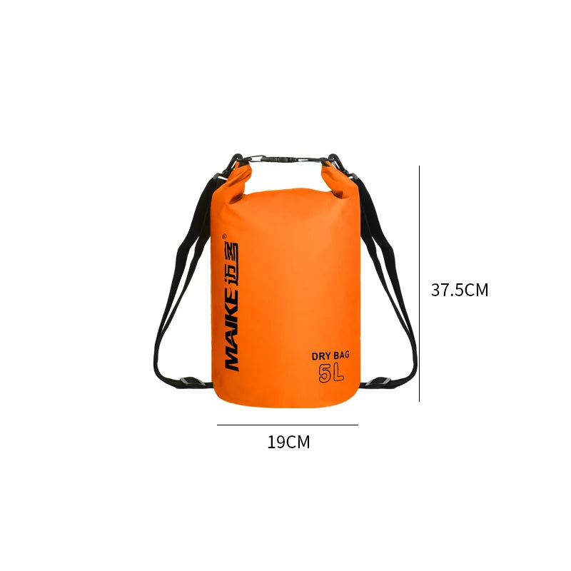 Mochila Seca Impermeable PVC | Kayak, Rafting y Natación | 5L, 10L y 15L