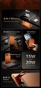 Carga Inalámbrica y Carga Rápida 20W para iPhone