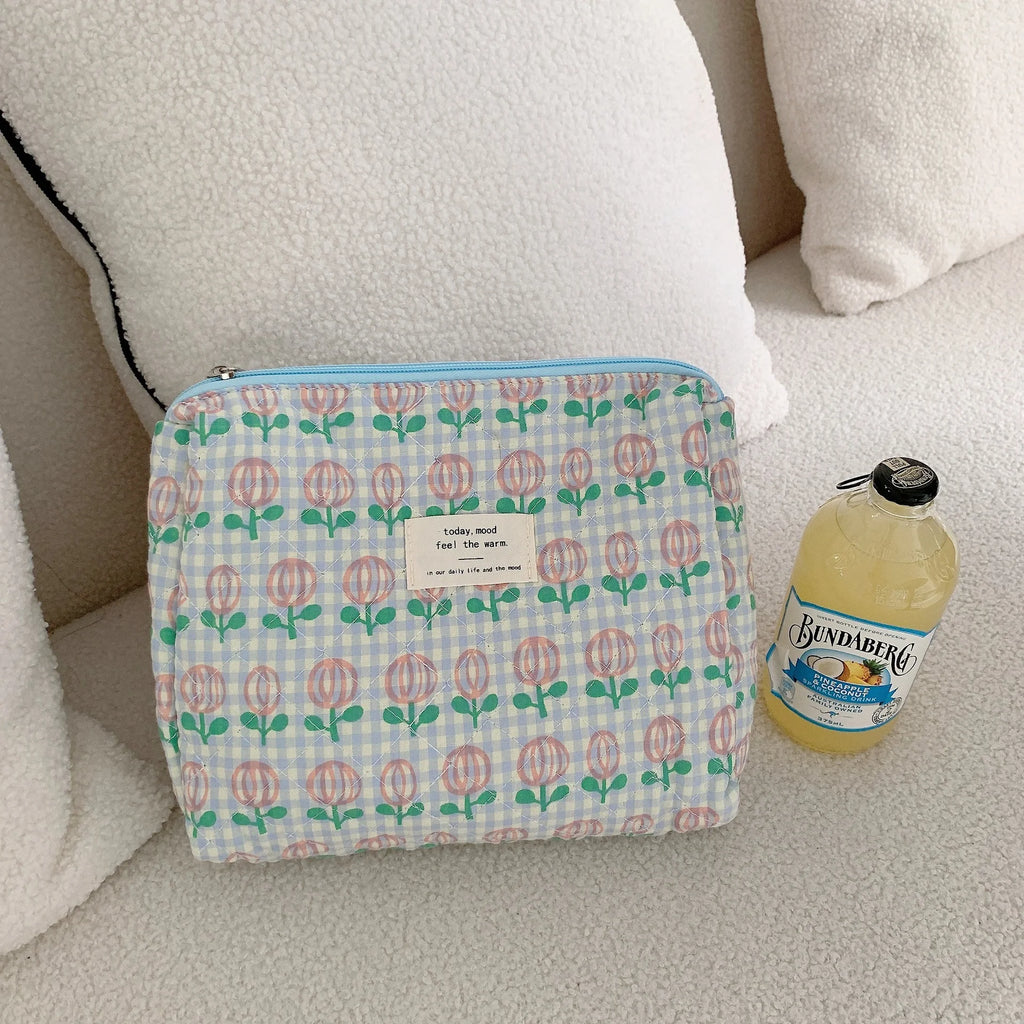 Bolsas de cosméticos de gran capacidad para mujer.