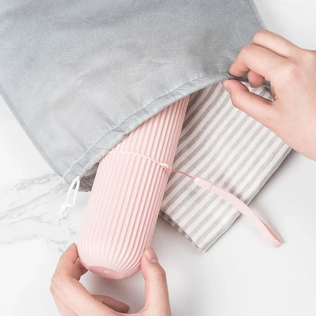 Estuche Protector Portátil para Pasta de Dientes y Cepillo