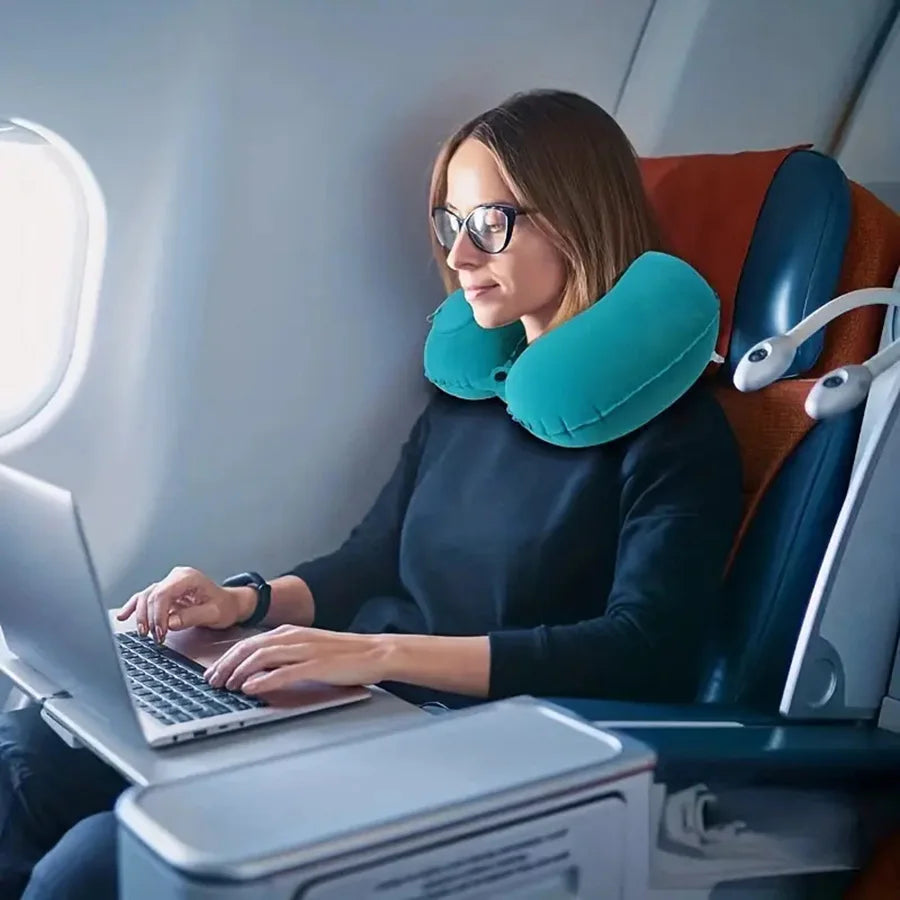 Almohada Inflable de Viaje para Cuello