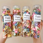 20/30/50 juegos de mini pinzas para el cabello, lindos accesorios para el cabello de plástico en forma de flor, trenzas de color puro, adecuados para adolescentes, lindos g