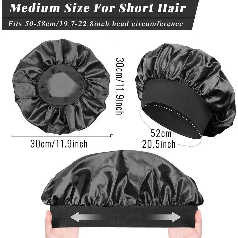 Gorro de Satén con Forro de Seda