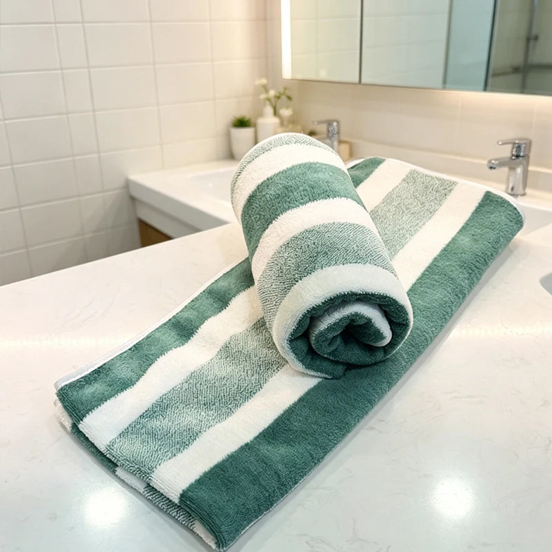 Paquete de 2 toallas con gran absorción de agua, secado rápido