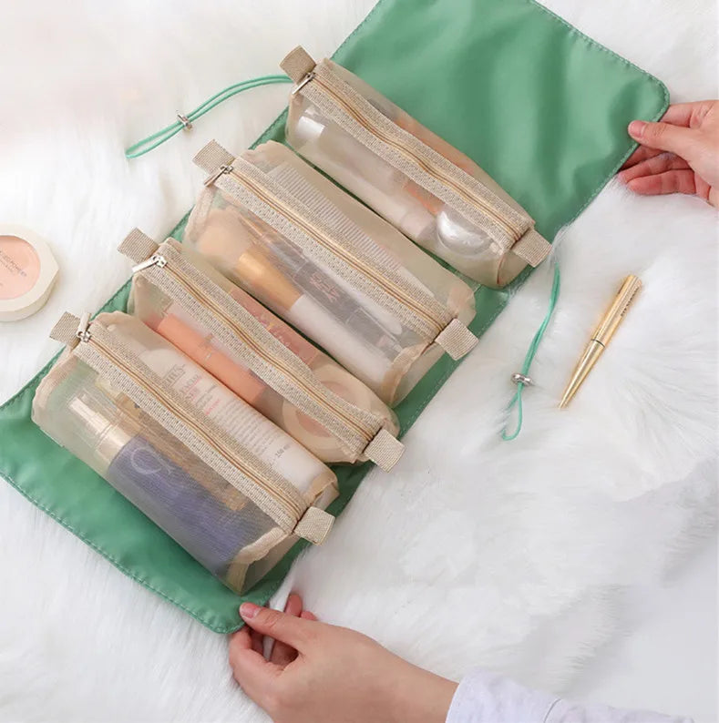 Bolsa de cosméticos 4 en 1 para mujer